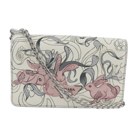 Prada Bag PORTAFOGLIO BORSA Shoulder Ivory - Picture 2 of 9